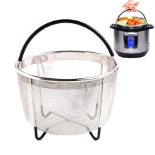 Stainless Steel Steamer Basket with Handle for Electric