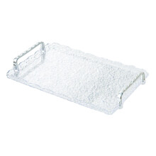 Rectangular serving tray with handles 1 piece