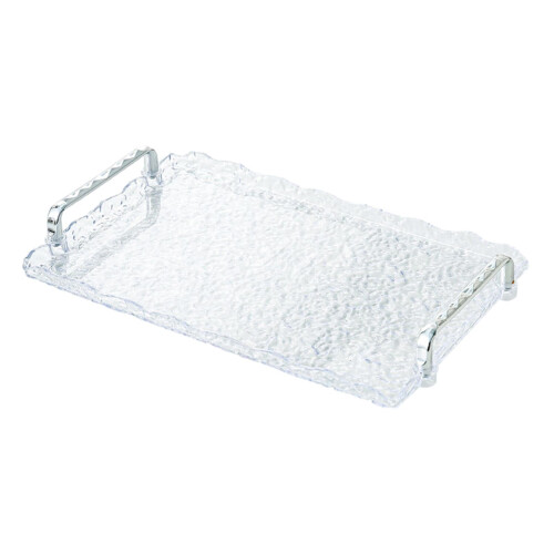 Rectangular serving tray with handles 1 piece