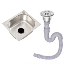 LOVIVER kitchen sink drop-in bar sink 37x32x14cm rustproof