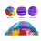 Wileqep smoothie straws multi-color 100 pcs 0.43" x 9.45" 2