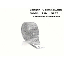 LOVEVER Rhinestone Crystal Tape Roll for DIY Crafts