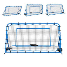 Rede de Rebate de Futebol -Duoku-222,5x121,5 cm-Rebatador com Ângulo Ajustável-em Ferro Durável e Rede em PE
