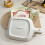 Nordic ceramic handle plate set 4 pieces 8