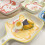 Nordic ceramic handle plate set 4 pieces 6