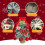 Red Mini Christmas Tree 24 inch with LED Lights and 5
