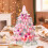 Pink Mini Christmas Tree with LED Lights 2FT 7