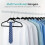 Non-Slip Felt Hangers with Swivel Hooks 10-Pack 7