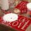 Valentine's Day rose printed placemats 4 pcs 6