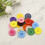 Worallymy plastic sewing buttons round 4-hole 100 pcs 4