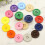 Worallymy plastic sewing buttons round 4-hole 100 pcs 5