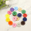 Worallymy plastic sewing buttons round 4-hole 100 pcs 8