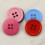 Worallymy plastic sewing buttons round 4-hole 100 pcs 6