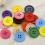 Worallymy plastic sewing buttons round 4-hole 100 pcs 7