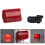 Red Rear Bicycle Tail Light 5-LED Flashing AA Powered 7