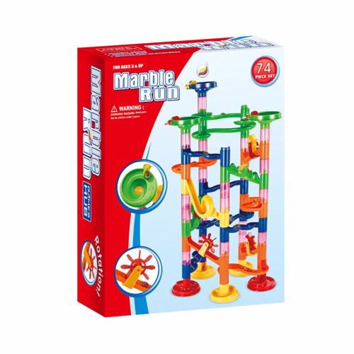 Marble Run Coaster Maze Toy DIY 74-Piece 2