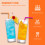 Wileqep disposable bendable neon drinking straws 125 per 5