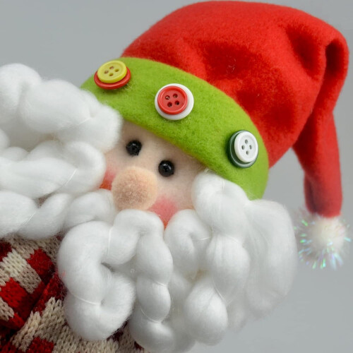 Elf Tree Topper Christmas Decor Red Green 1