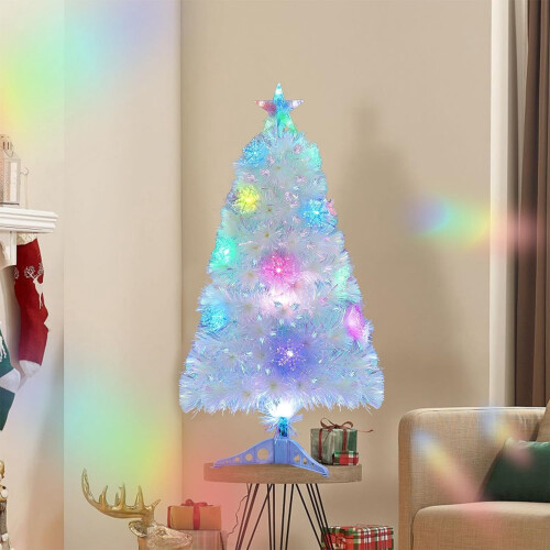 Pre-Lit Mini Christmas Tree 3ft Color-Changing LED 2