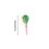 Colorful balloon whistle with blower set 12 pcs 3