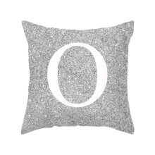 PYPESEEWY Lichidare de stoc Home Decor45x45cm Decor cameră Pernă cu litere Alfabetul englez Fețe de pernă Față de pernă din mătase pentru