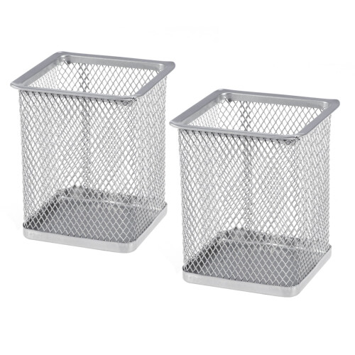 Pencil Holder Square Dispenser Classroom Organizer 2 Pcs