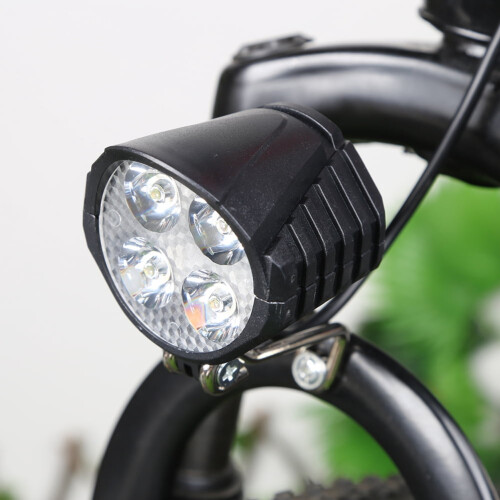 48V LED e-bike headlight with horn, easy install 2