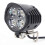 48V LED e-bike headlight with horn, easy install 6