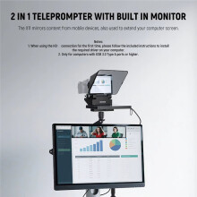 NEEWER X11 Teleprompter 8inch Display Dual-Use for Mobile Phones & Cameras MicroSD Support for Video Recording & Live Streaming