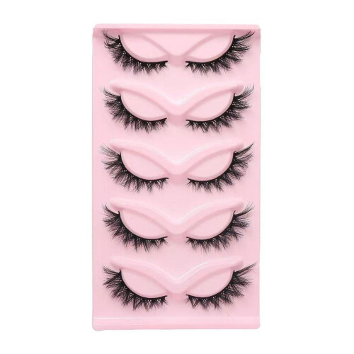 Cat Eye Fox Eyelashes Natural Thick Black Single Piece