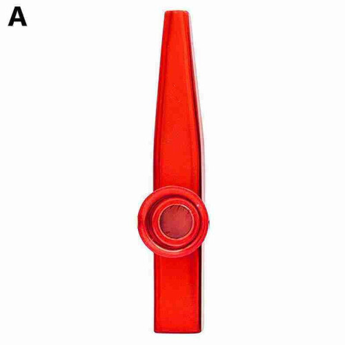 Red brass kazoo flute instrument single