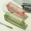 Clear Pen Pencil Case with Zipper Cosmetics Bag 4