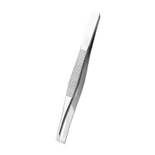 Steel Slanted Beak Eyebrow Tweezers 1pc