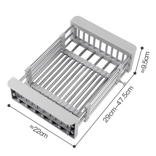 Stainless Steel Retractable Sink Drain Basket 1 Pack 1
