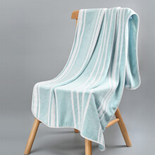 PWPSG Cotton Bath Towel Ultra Soft Quick Dry Blue