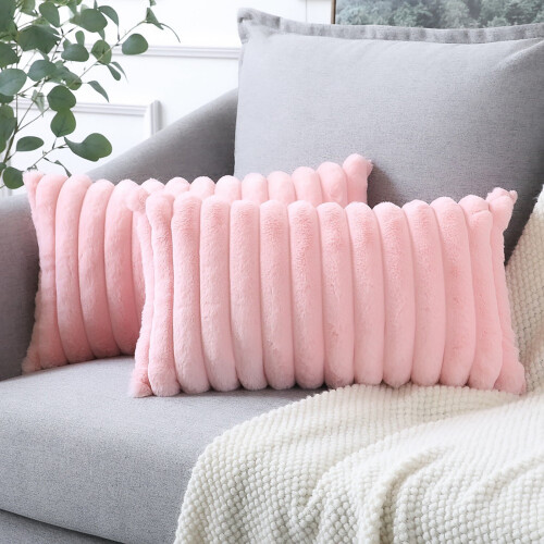 Black and White Striped Pillowcase Set of 2