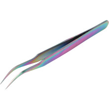 Eyelash Extension Tweezer Stainless Steel Curved 1 Pair