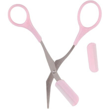 Plastic eyebrow trimming scissors 1 piece