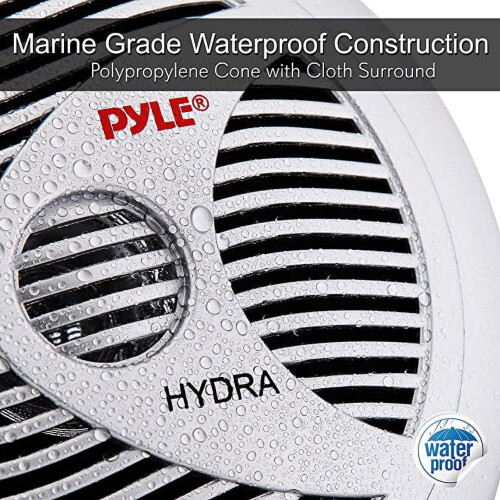 Pyle 6.5 inch marine speaker dual-way waterproof 2