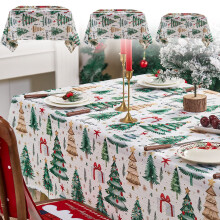 Christmas tablecloth winter snowman design 1 pack