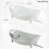 WINDLAND oval dish drying rack with utensil holder and 3