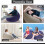 Inflatable Bean Bag Chair for Adults, Foldable, 2 pcs 5