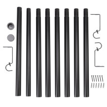 Curtain Rod Adjustable 60-120 Inch 3 Pack
