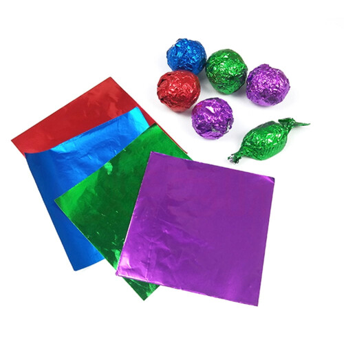 Aluminum Foil Wrapping Paper Blue 8cm 100 pcs 2
