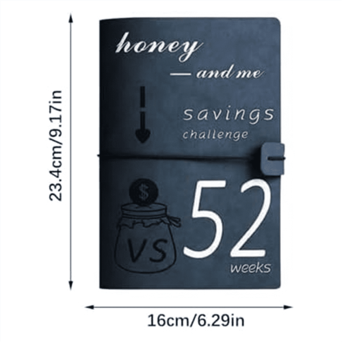 Money Saving Challenge Binder Inserts A5 Blue 2024 2