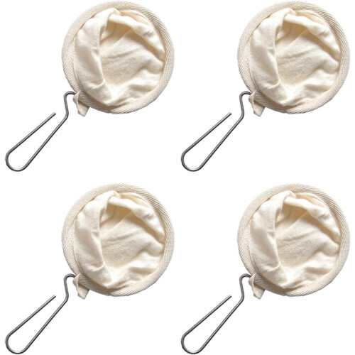 POWKOL Flannel Coffee Filter Set 4 Pieces
