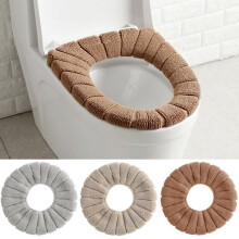Soft Toilet Seat Cover Pads Gray Washable Stretchable
