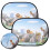 Solar Protection Car Side Window Sunshade 2 Pack Animal 1
