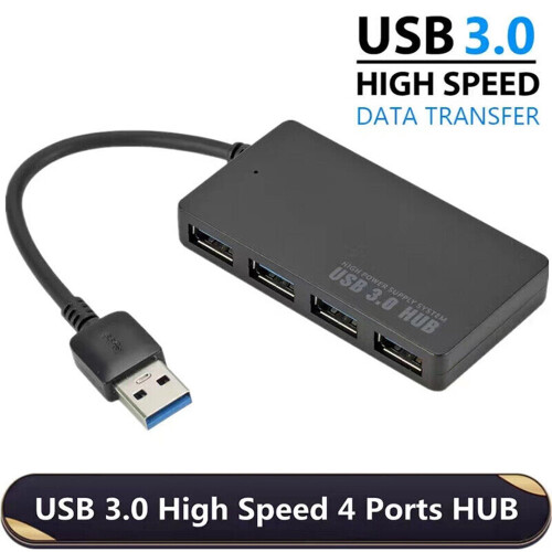 USB 3.0 Hub 4-Port Ultra-Slim with Long Cable