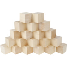 Basswood Carving Blocks Natural Unfinished 2x2x2" 20 pcs